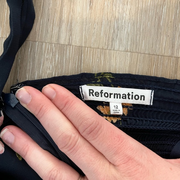 Reformation Fulton Midi Dress Princess Margaret Floral Size 12 - Picture 6 of 9